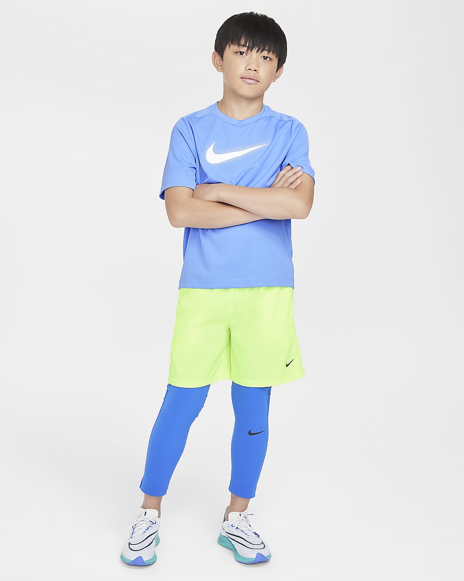 Nike Multi Big Kids Boys Dri Fit Graphic Training Top